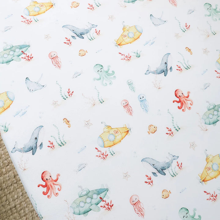 Snuggle Hunny Organic Fitted Cot Sheet - Little Subs