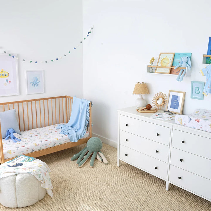 Snuggle Hunny Organic Fitted Cot Sheet - Little Subs