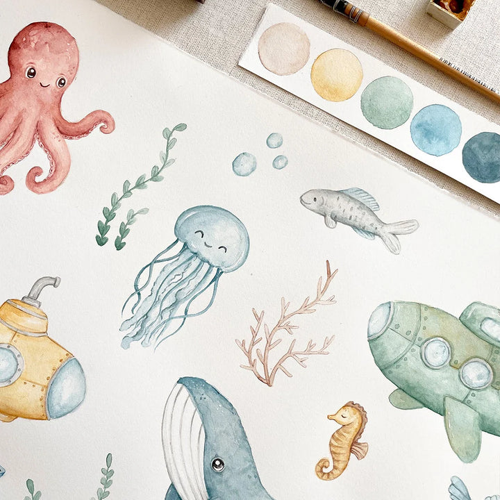 Snuggle Hunny Organic Fitted Cot Sheet - Little Subs