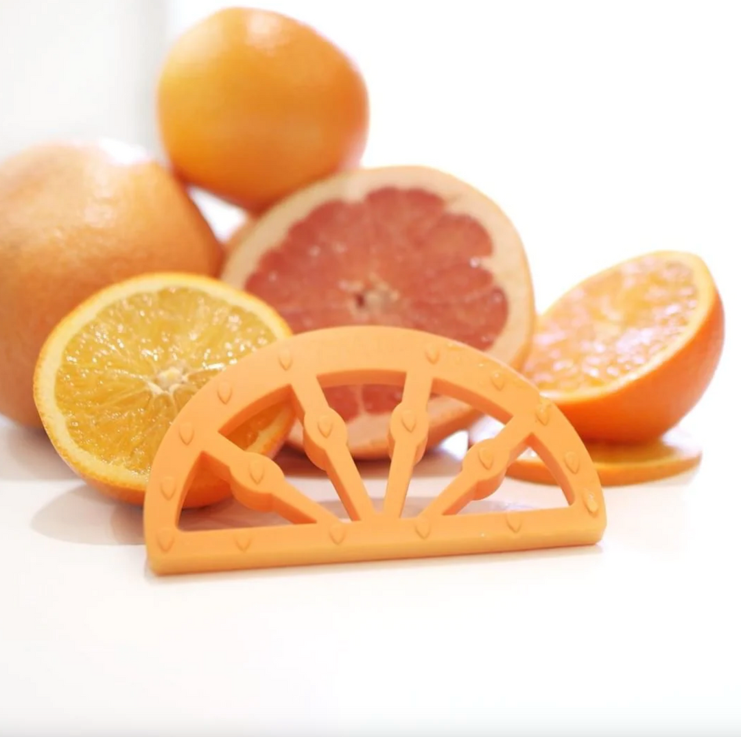 Little Woods CITRUS SILICONE TEETHER Sweet Orange