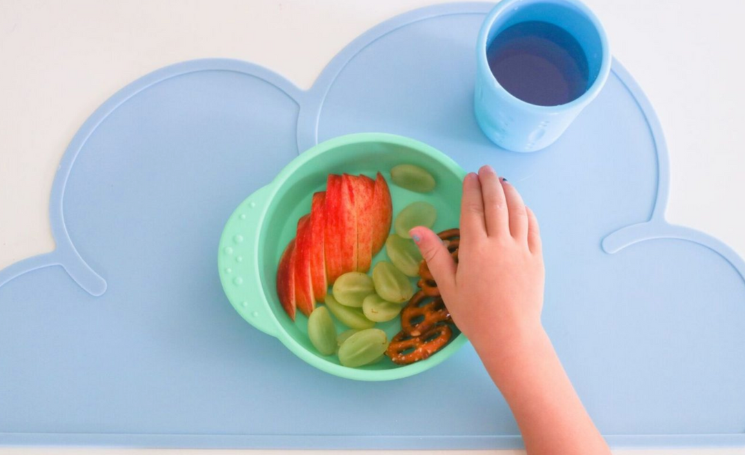 Little Woods NON-TOXIC SILICONE BOWL AND CUP SET Mint and Duck Egg Blue