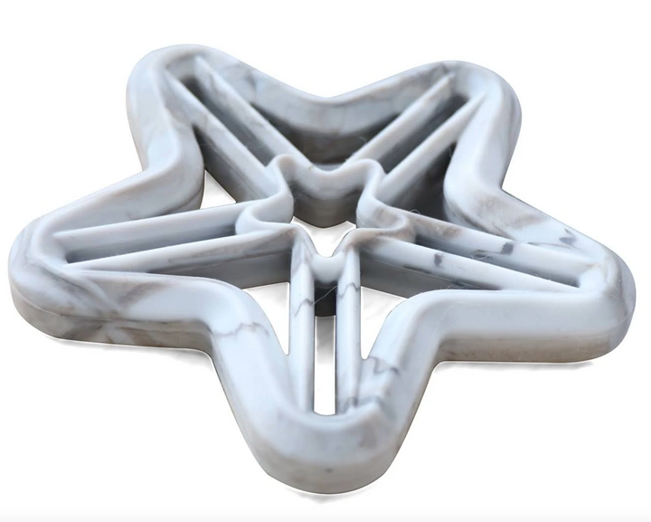 Little Woods STAR SILICONE TEETHER Marble