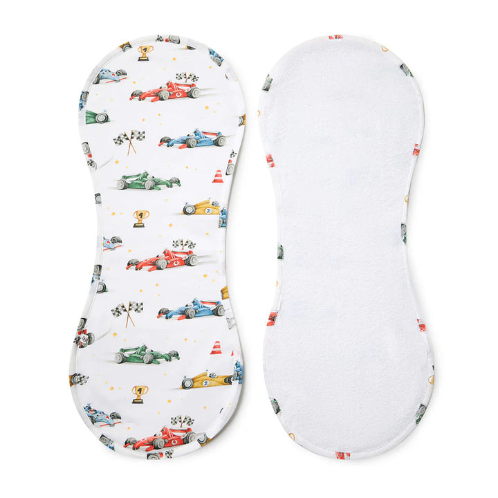 Snuggle Hunny Organic Cotton Burp Cloth - Little Racers