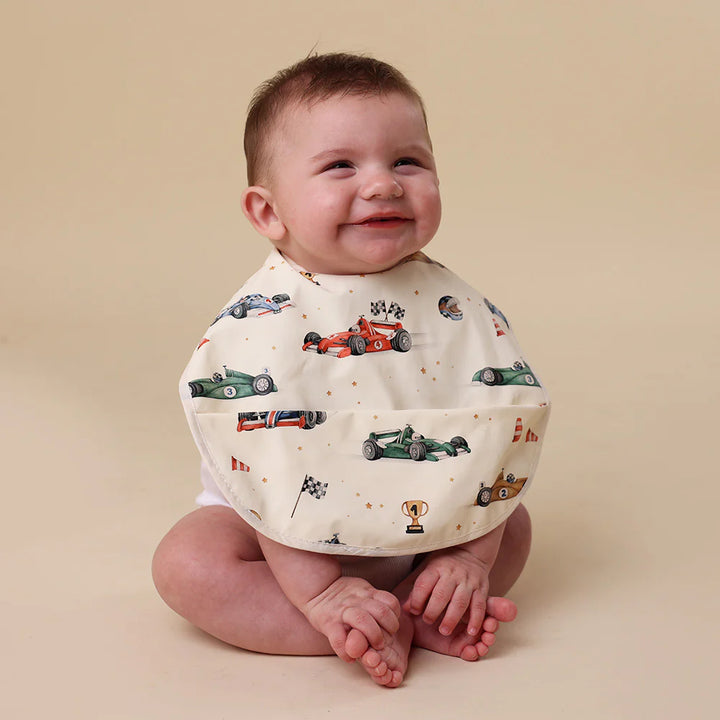 Snuggle Bib Waterproof - Little Racers