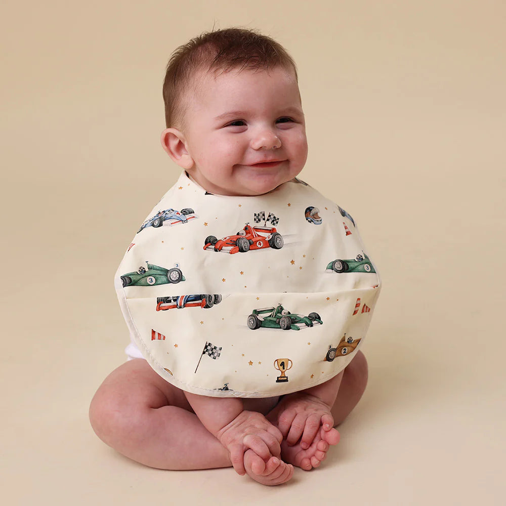Snuggle Bib Waterproof - Little Racers