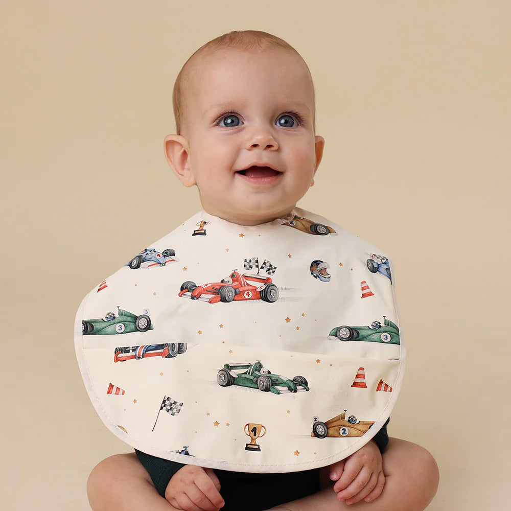 Snuggle Bib Waterproof - Little Racers