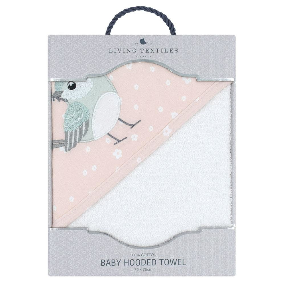 Living Textiles Hooded Towel-Ava Birds