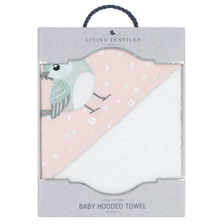 Living Textiles Hooded Towel-Ava Birds