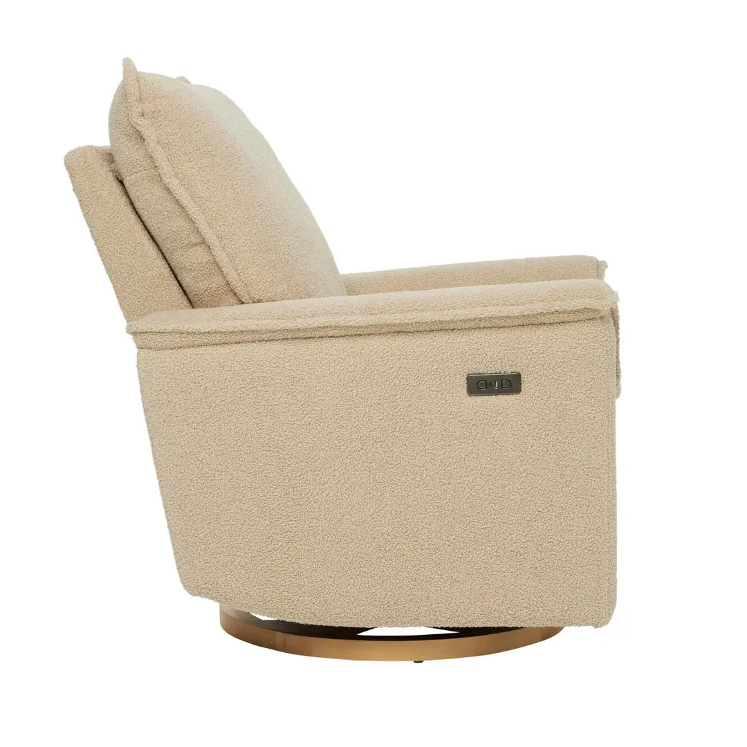Il Tutto Louie Electric Recliner Glider Nursery Chair in Taupe Teddy