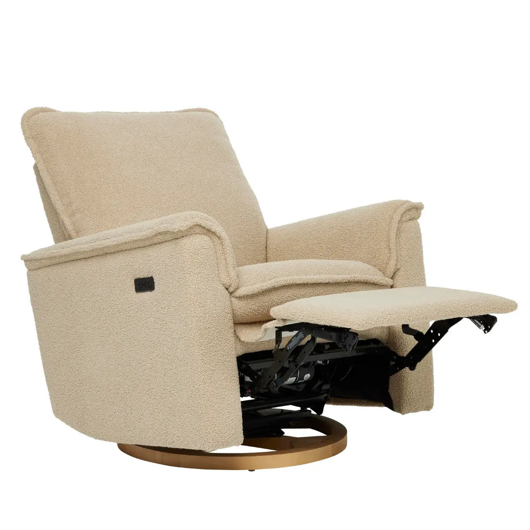 Il Tutto Louie Electric Recliner Glider Nursery Chair in Taupe Teddy