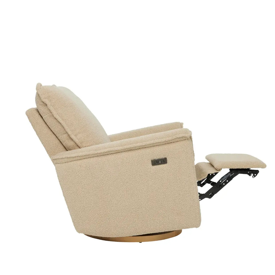 Il Tutto Louie Electric Recliner Glider Nursery Chair in Taupe Teddy