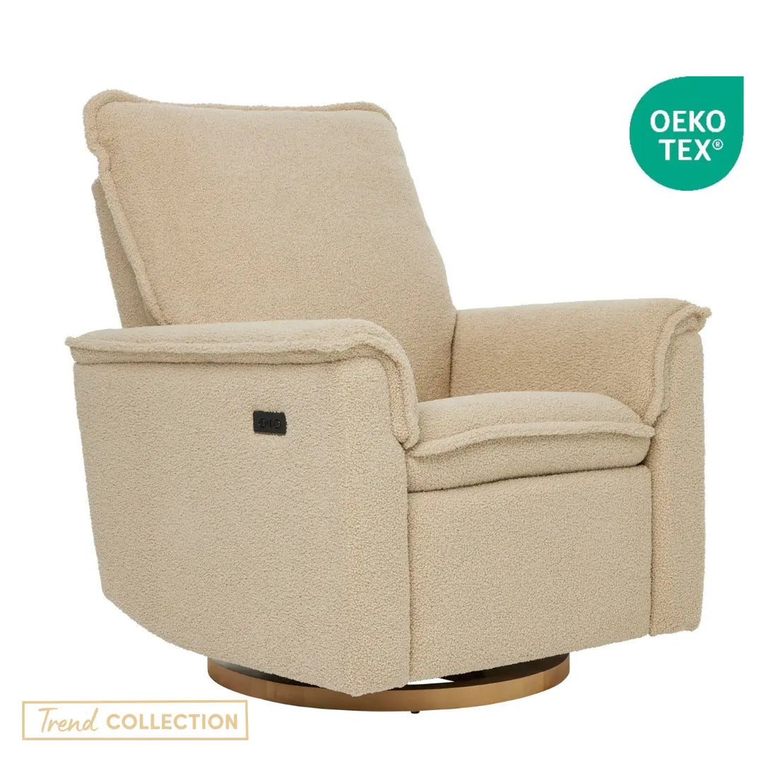 Il Tutto Louie Electric Recliner Glider Nursery Chair in Taupe Teddy