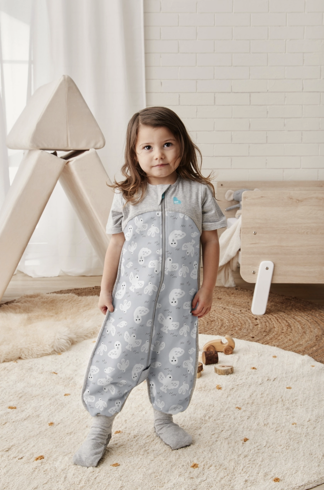 Organic Sleep Suit 1.0 TOG-grey Doves