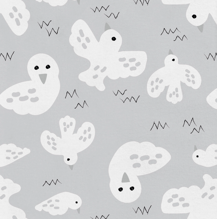Organic Sleep Suit 1.0 TOG-grey Doves