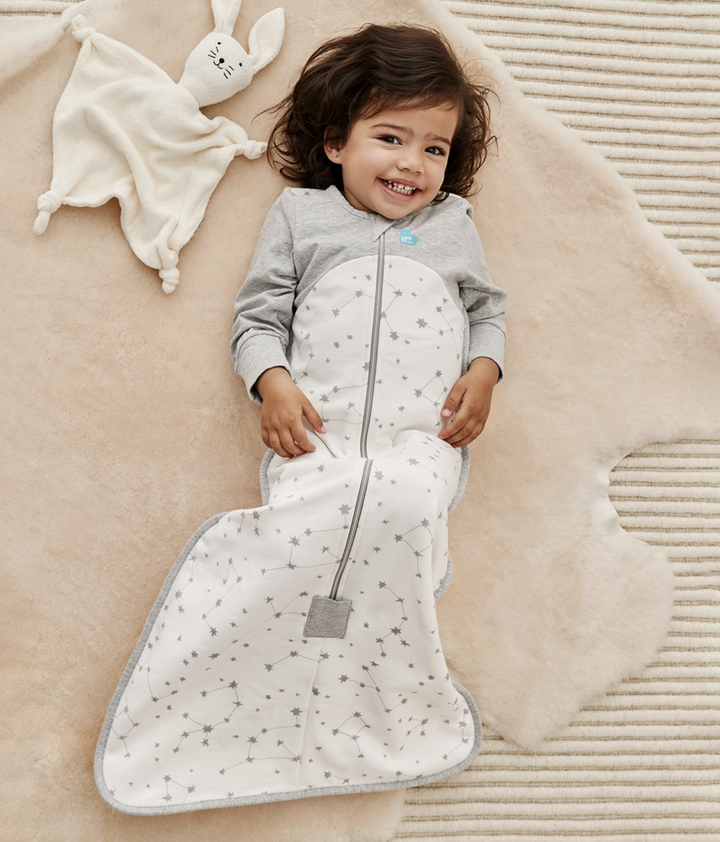 Sleep Bag Organic 1.0 TOG-White Stellar(LONG SLEEVE)