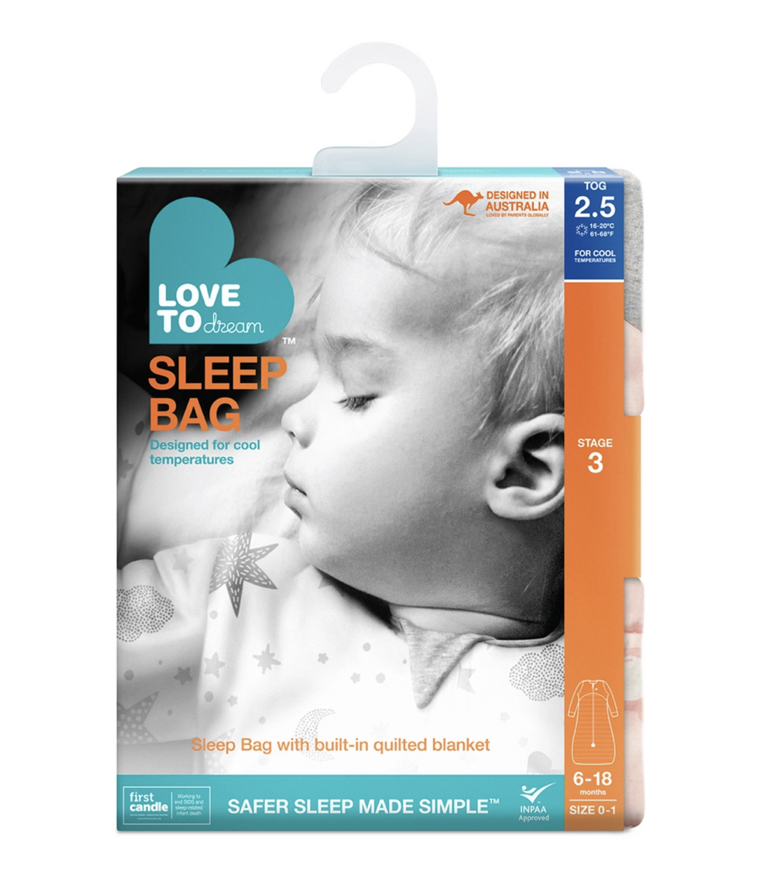 Sleep Bag WARM 2.5 TOG - Daydream Dusty Pink