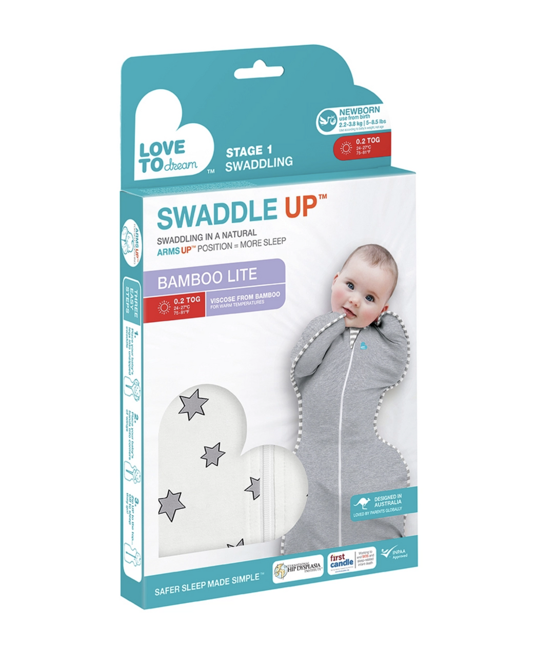 SWADDLE UP™ Bamboo 0.2T-Cream Superstar