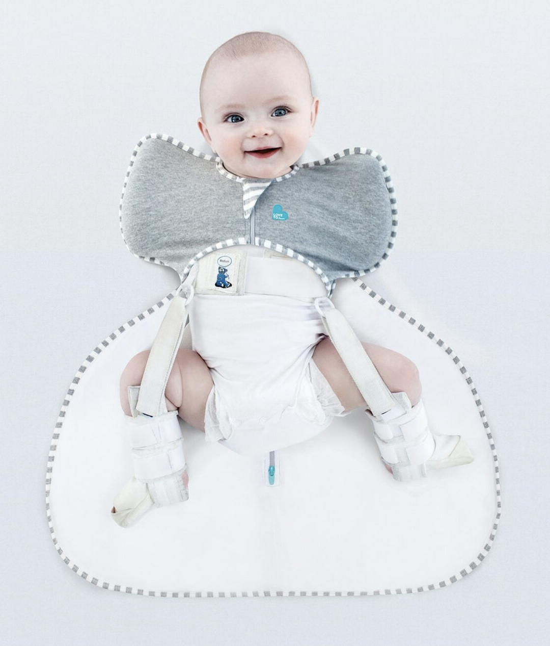 SWADDLE UP™ Hip Harness Swaddle 1.0 TOG-Grey