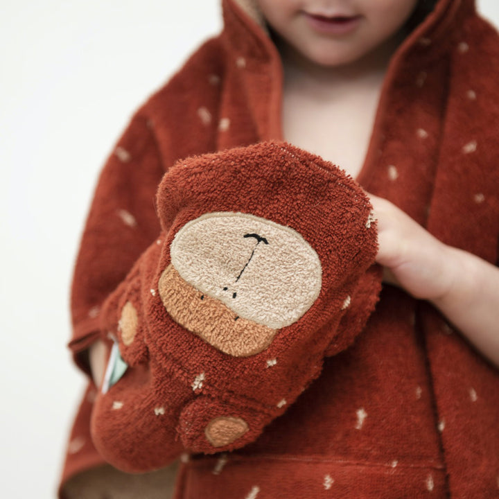 Trixie Organic washcloths 2-pack | Mr. Lion-Mr. Monkey