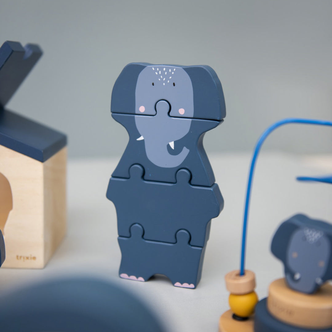 Trixie Wooden body puzzle-Mrs. Elephant-18 cm x 10 cm x 2cm