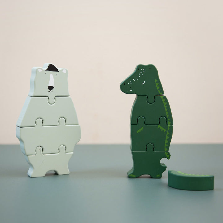 Trixie Wooden body puzzle-Mr. Crocodile-18 cm x 10 cm x 2cm