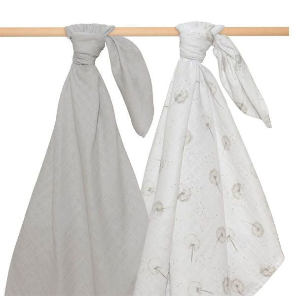 ORGANIC MUSLIN 2-PACK SWADDLE WRAPS