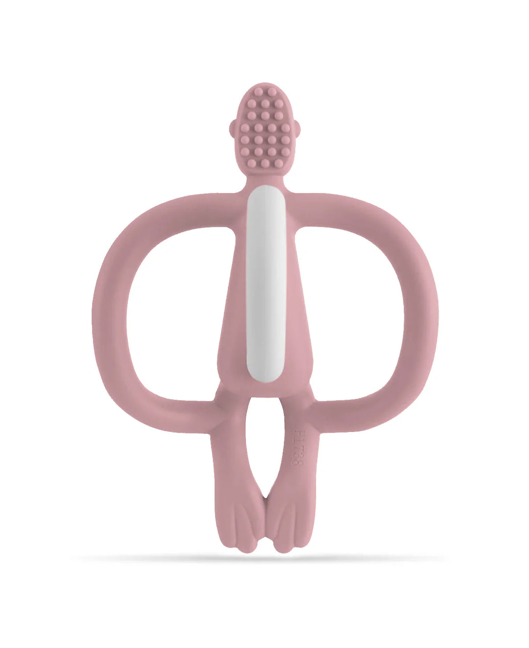 Matchstick Monkey Teething Toy and Gel Applicator-Dusty Pink