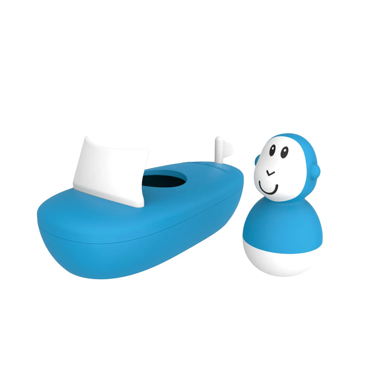 Matchstick Monkey Boat Set - Blue