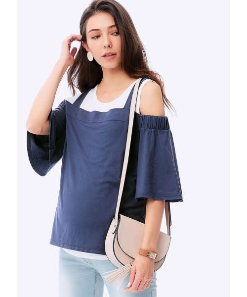 Mamaway Off Shoulder Maternity & Nursing Top