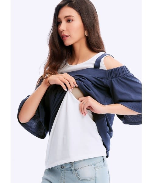 Mamaway Off Shoulder Maternity & Nursing Top