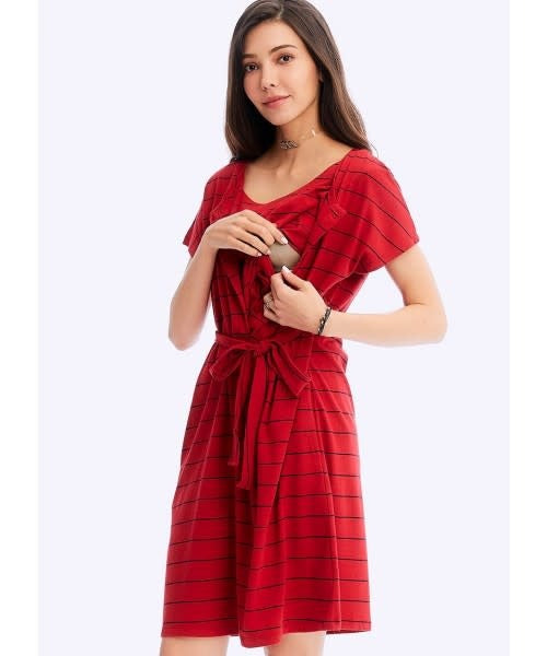 Mamaway Daily Stripe Maternity & Nursing Dress