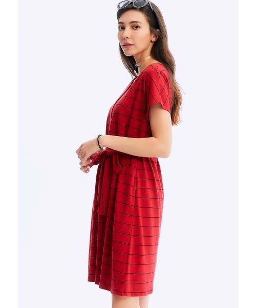 Mamaway Daily Stripe Maternity & Nursing Dress
