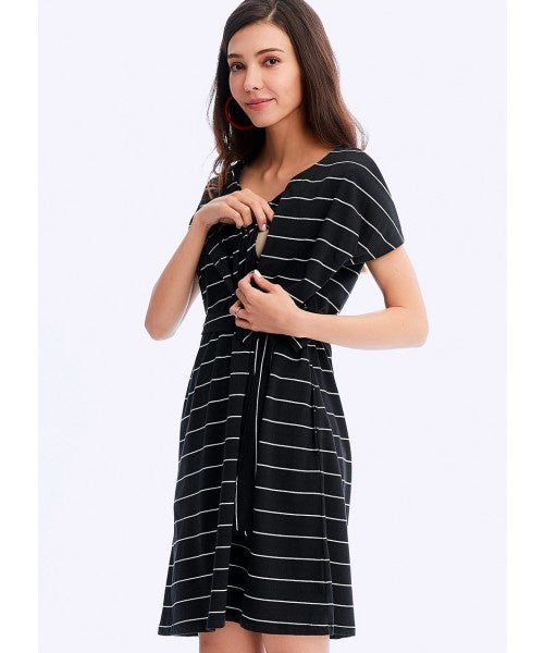 Mamaway Daily Stripe Maternity & Nursing Dress