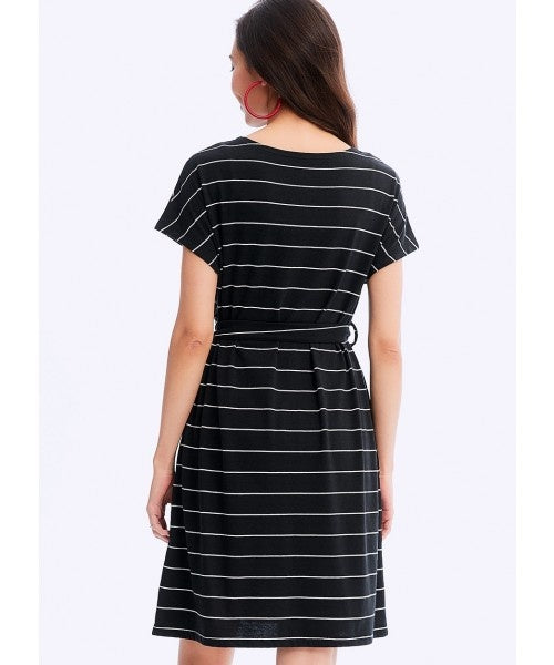Mamaway Daily Stripe Maternity & Nursing Dress