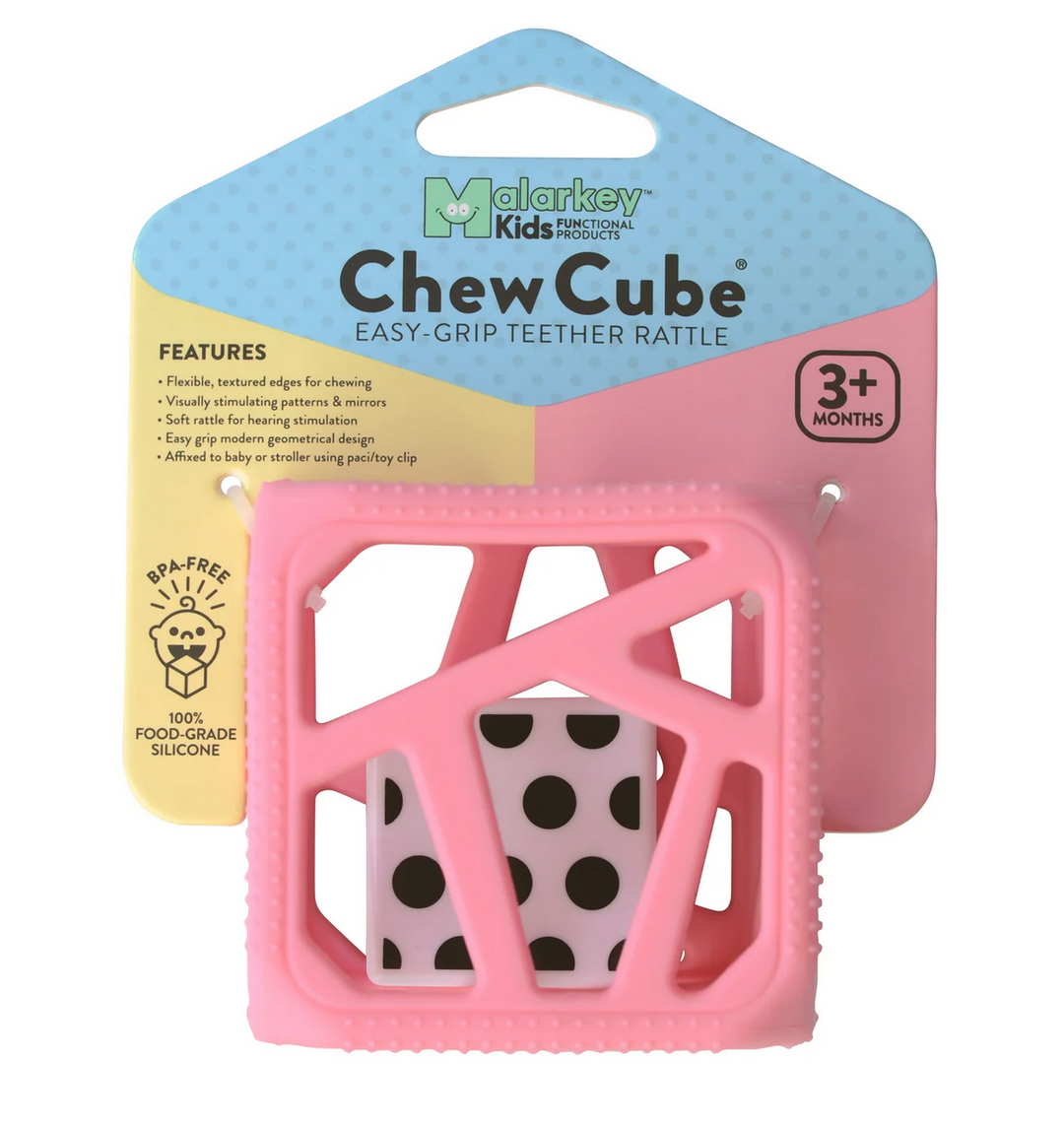 Malarkey Kids Chew Cube 3m+ Pink