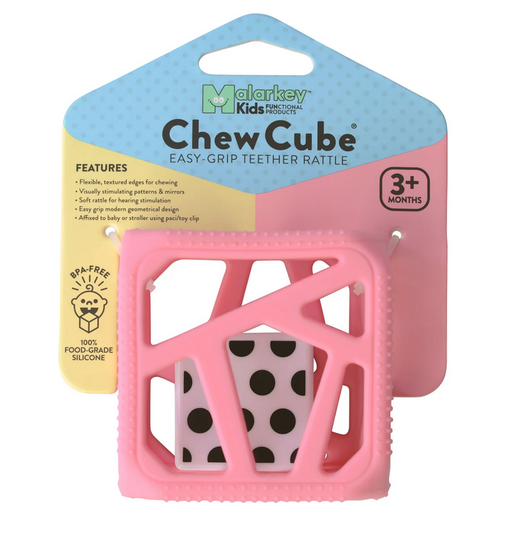 Malarkey Kids Chew Cube 3m+ Pink