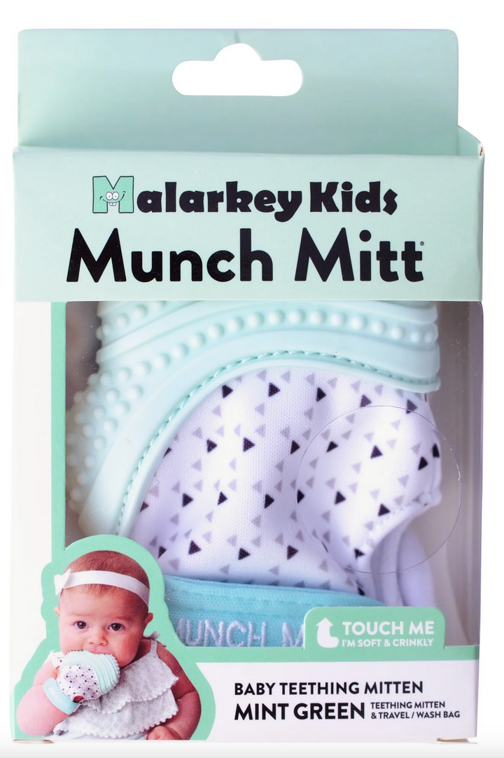 Malarkey Kids Munch Mitt Teething Mitten Mint Green