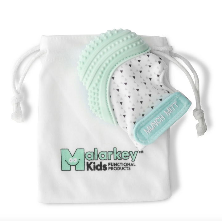 Malarkey Kids Munch Mitt Teething Mitten Mint Green