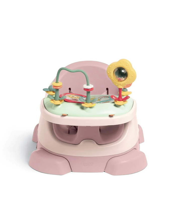 Mamas & Papas Bug 3-in-1 Floor & Booster Seat with Activity Tray - Blossom