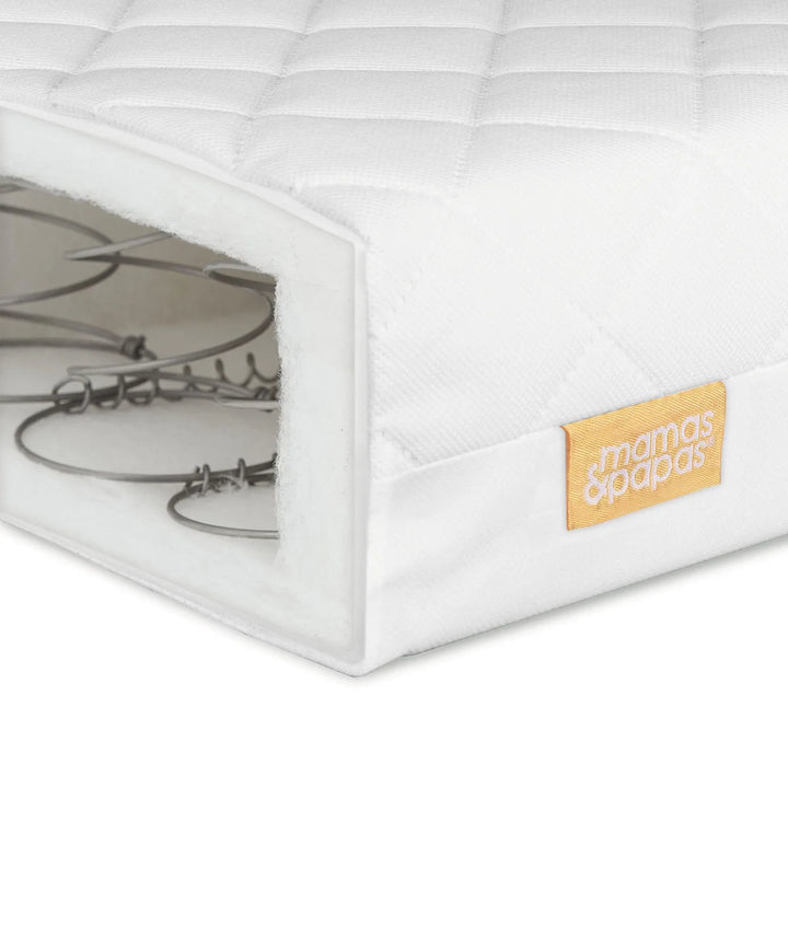 Mamas&Papas Mamas&Papas Harwell 4 Piece Set with Cotbed, Mattress, Fitted Sheets & Mattress Protector - White