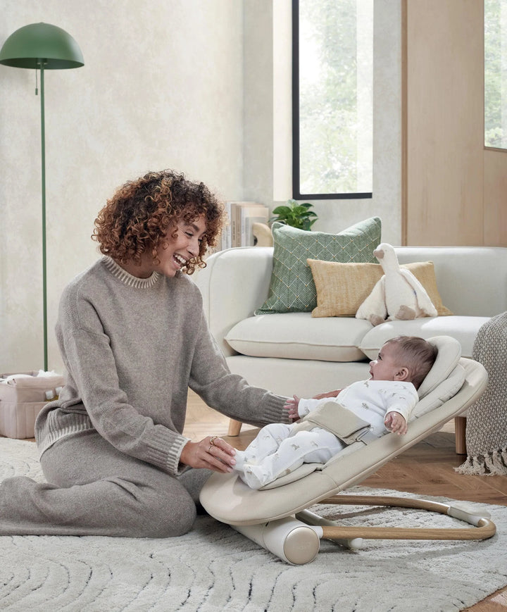 Mamas & Papas Eno Highchair, Bouncer & Cushion Complete bundle - Cashmere