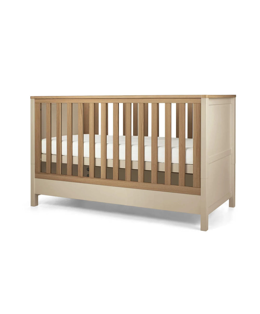 Mamas&Papas Harwell 4 Piece Set with Cotbed, Mattress, Fitted Sheets & Mattress Protector - Cashmere