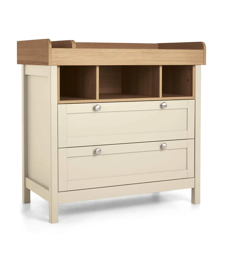 Mamas & Papas Harwell 5 Piece Set(Cotbed, Dresser Changer, Mattress, Fitted Sheets & Mattress Protector) - Cashmere