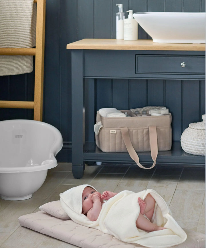 Mamas & Papas Nappy Caddy- Neutral waffle