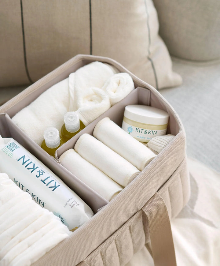 Mamas & Papas Nappy Caddy- Neutral waffle