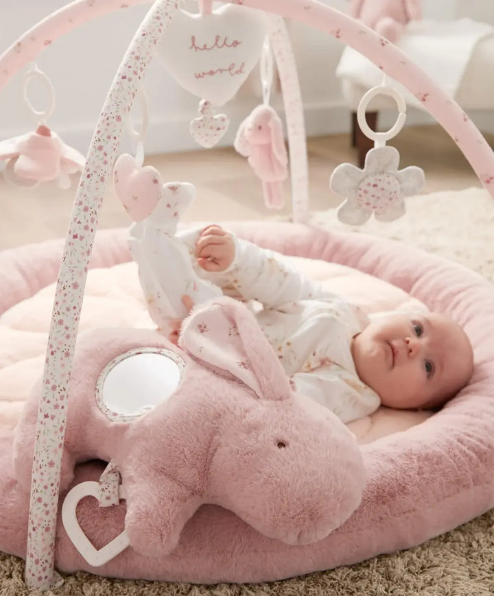 Mamas & Papas Welcome to the World Bunny Playmat - Pink