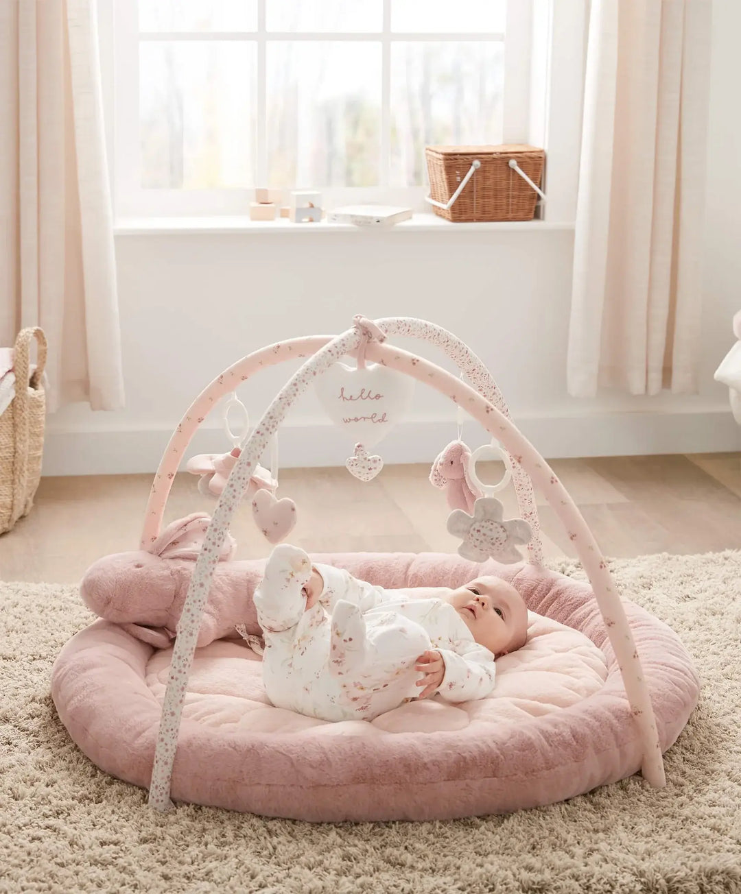Mamas & Papas Welcome to the World Bunny Playmat - Pink
