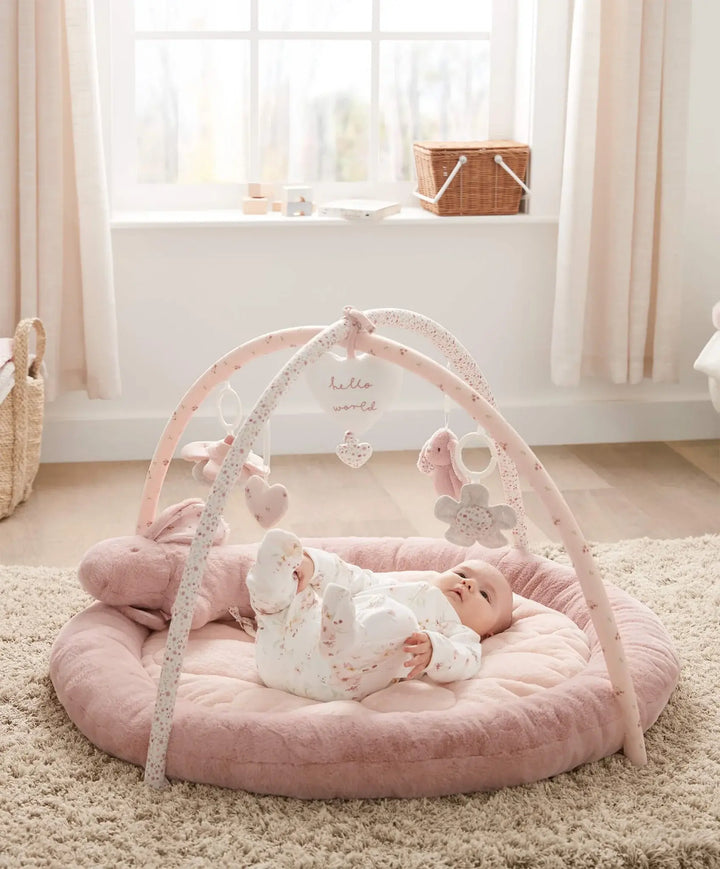 Mamas & Papas Welcome to the World Bunny Playmat - Pink