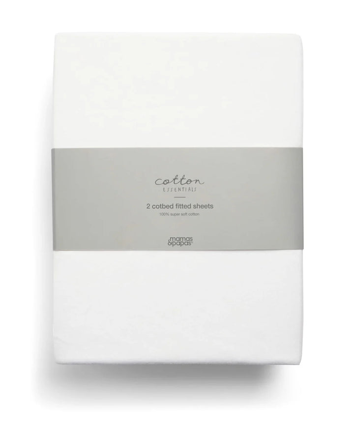 Mamas & Papas Atlas 4 Piece Set with Cotbed, Mattress, Fitted Sheets & Mattress Protector - Light Oak
