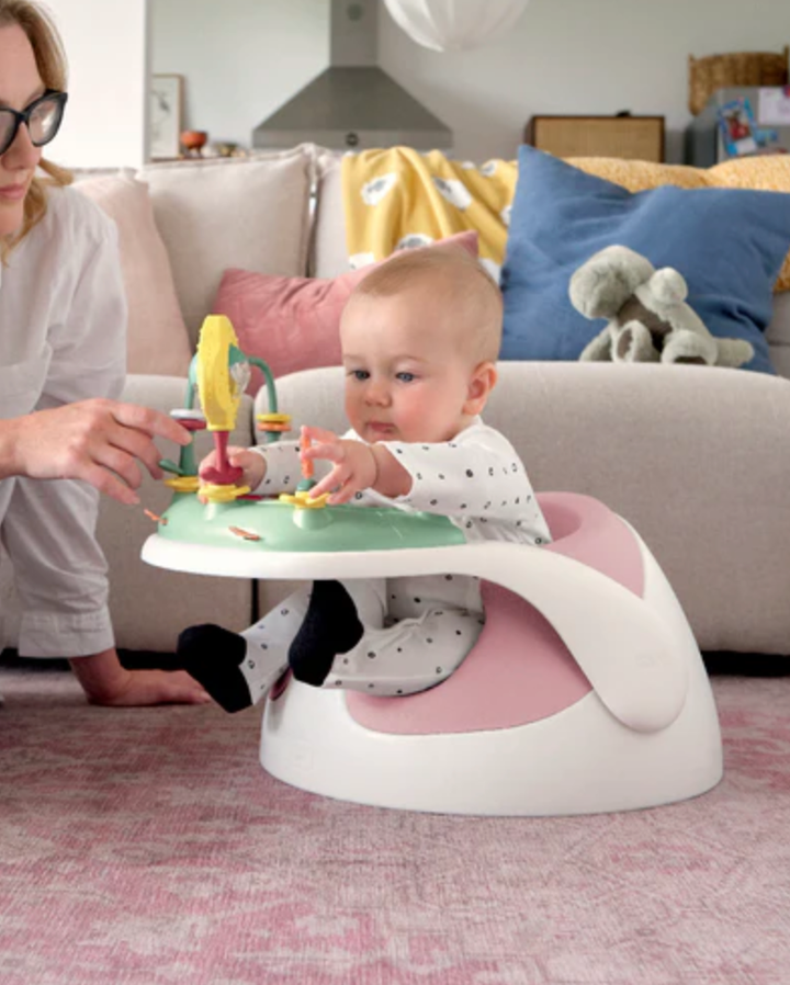 Mamas & Papas Snug Floor Seat with Activity Tray - Blossom